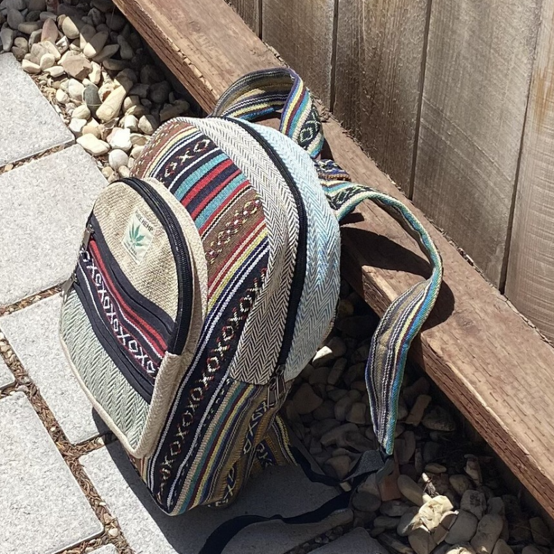 African Print Backpack